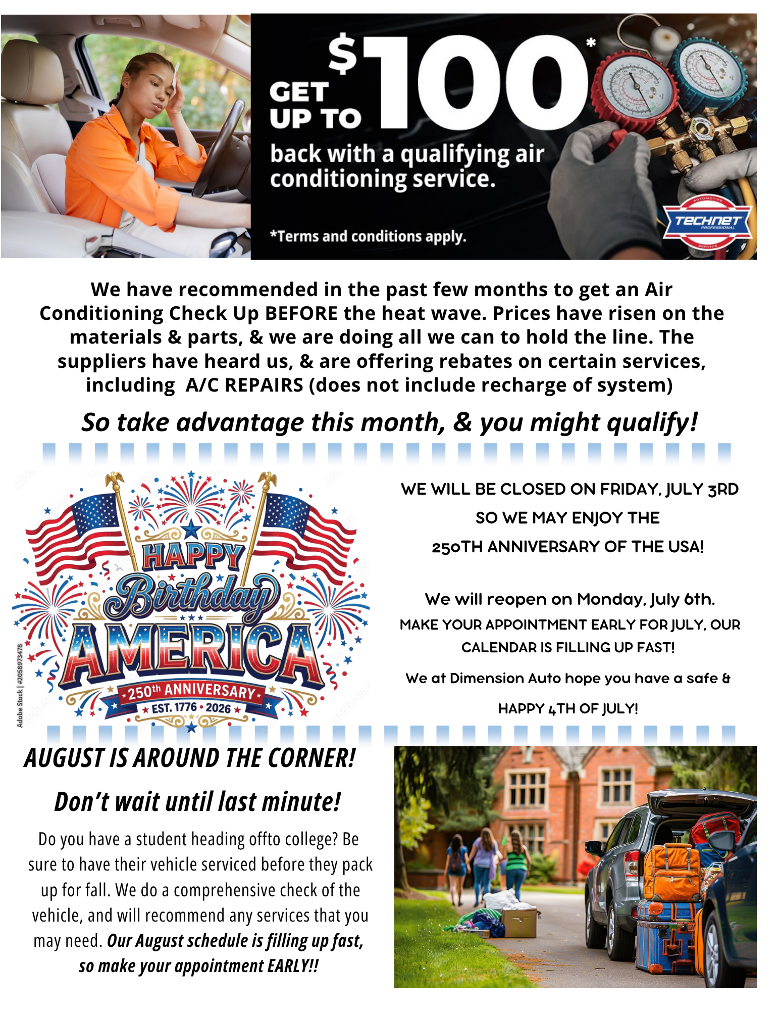 Auto repair deals hackettstown NJ - dimension auto repair 